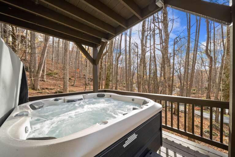 Hot Tub on the Lower Level Deck