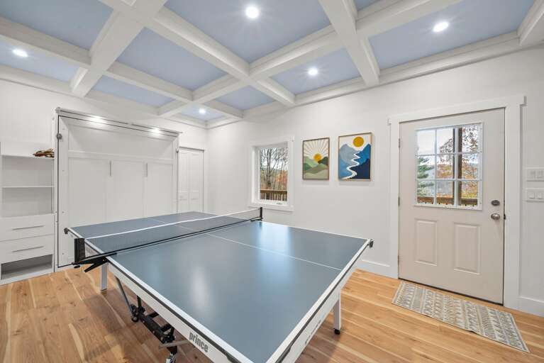 Ping Pong Table Folds Up to Pull Out the Murphy Bed