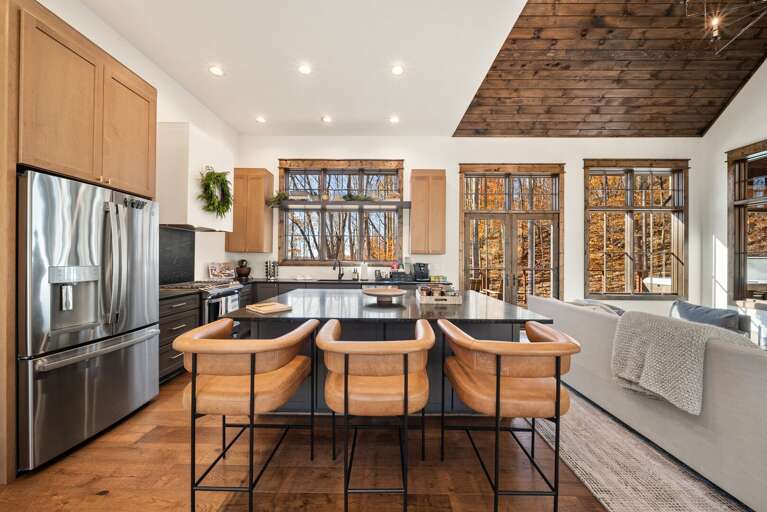 Kitchen Adjacent to the Living Room