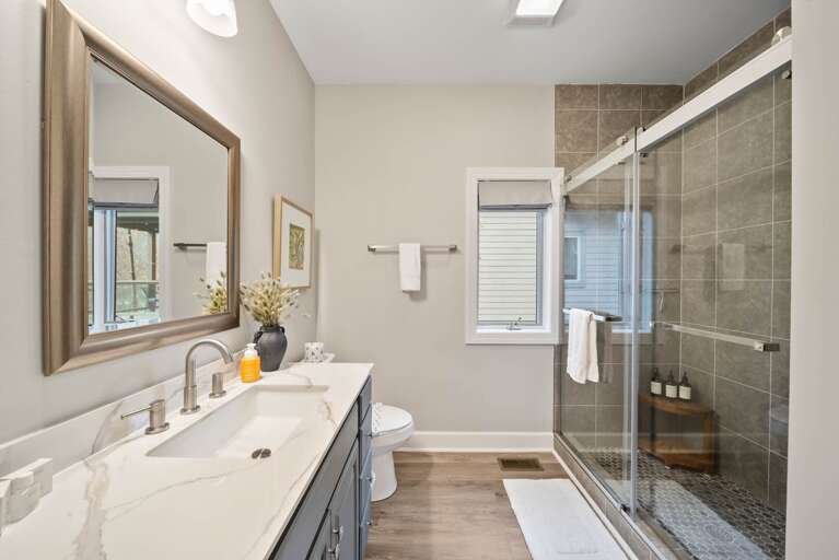 Huge Tile Shower in the Ensuite