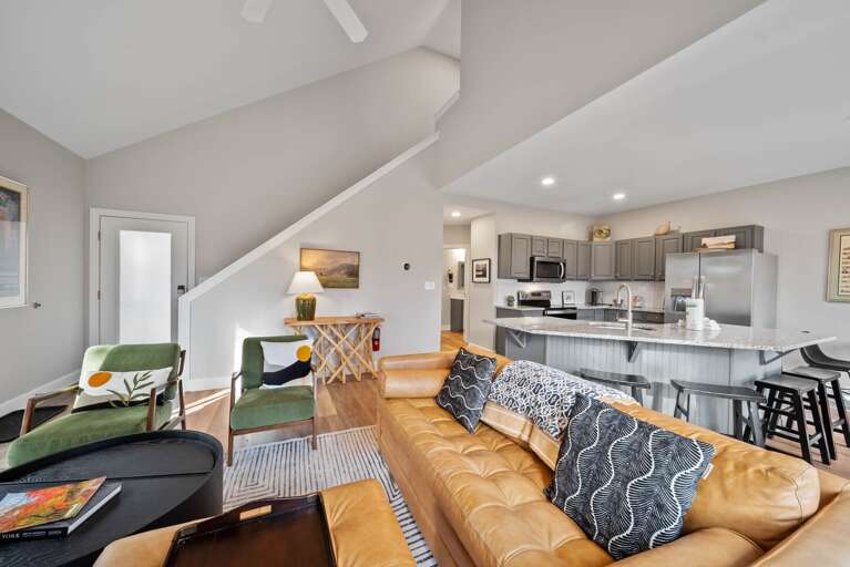 Open Floor Plan, Living Room, Kitchen and Dining