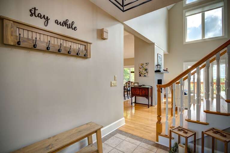 Foyer Opens to the Main Level Living Room