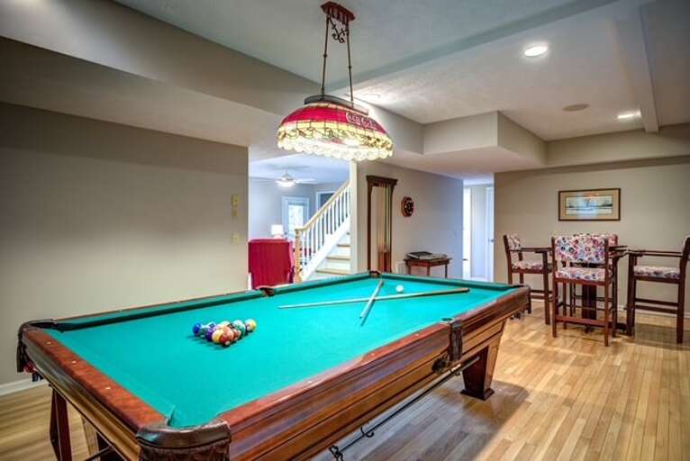 Game Room Adjacent to the Family Room