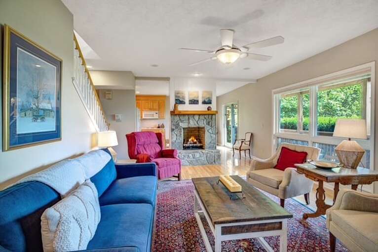 Gas Fireplace in the Family Room