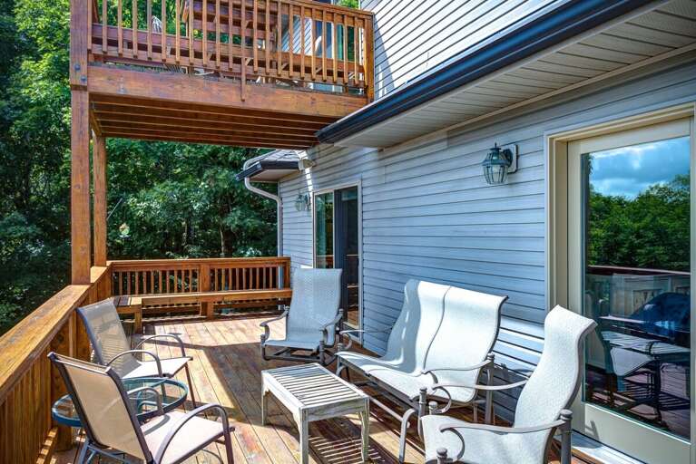 Main Level Deck with Seating