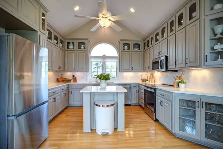 Stainless Appliances in the Spacious Kitchen