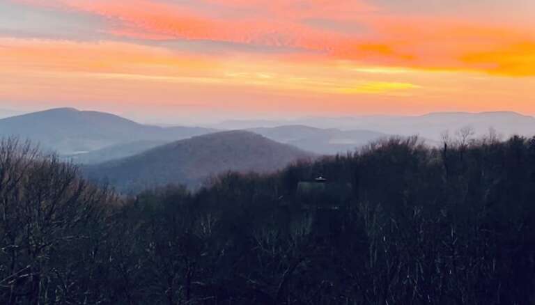Sunrise View from the Living Room