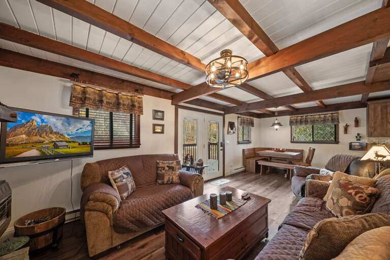 Main Level Living Room Kitchen and Dining