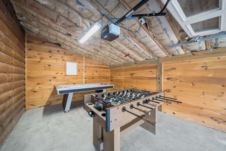 Game Room in the ATV Garage