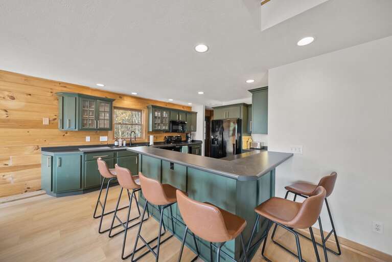 Seating for Six at the Spacious Bar