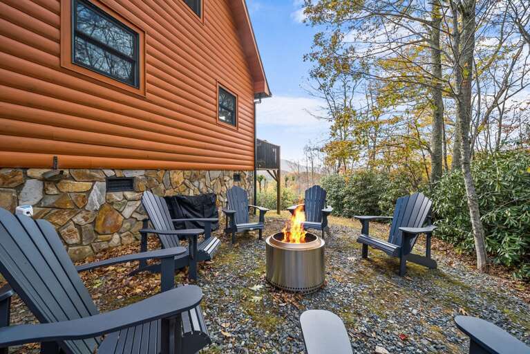 Solo Wood Burning Stove with Adirondack Seating