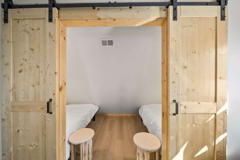 Twin Sleeping Nook in the King Bedroom