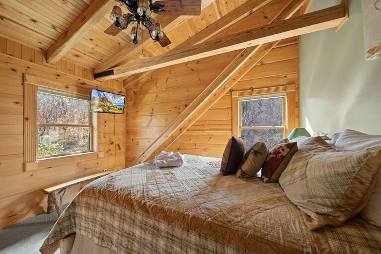 TV in the Bright, Comfortable Queen Room