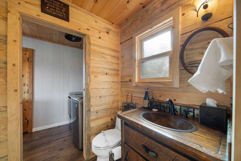 Main Floor Powder Room and Laundry Room