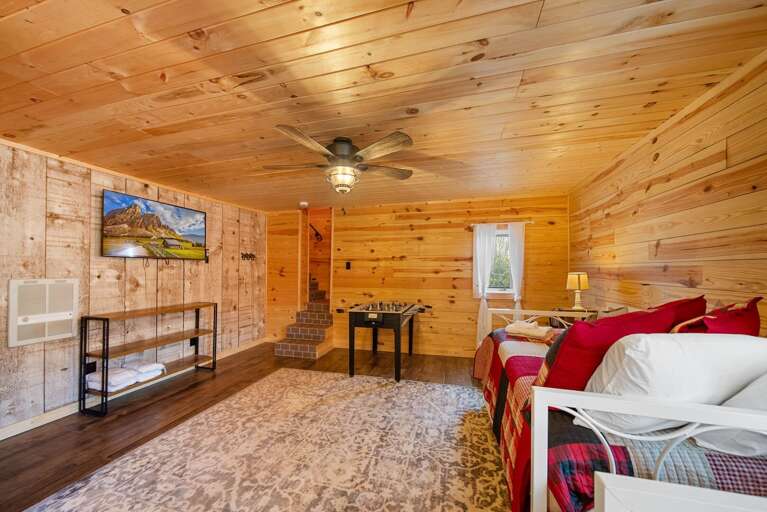 TV, Foosball, and Sleeping for Six