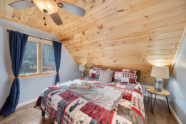 Third Upper Level Bedroom with a King Bed