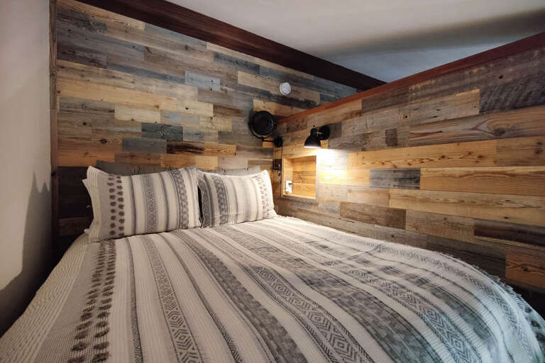 Queen Bed Loft "Cozy retreat with a view from the top." Queen Bed Loft "Cozy retreat with a view from the top."