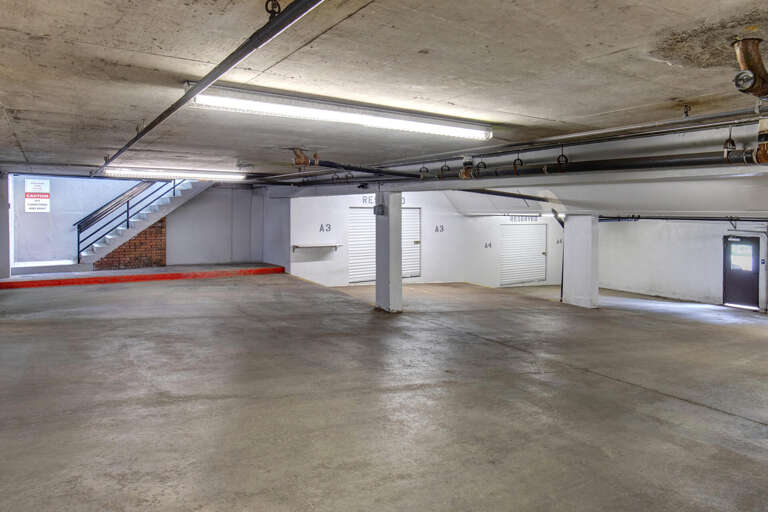 Secure underground parking with ample space for your vehicle and convenient storage lockers during your stay.