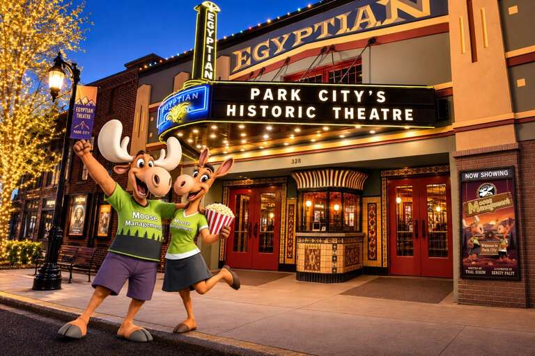 Patrick and Penny at Park City's Historic Egyptian Theater