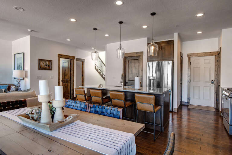 Retreat at Jordanelle 906: Main level kitchen and dining Retreat at Jordanelle 906: Main level kitchen and dining