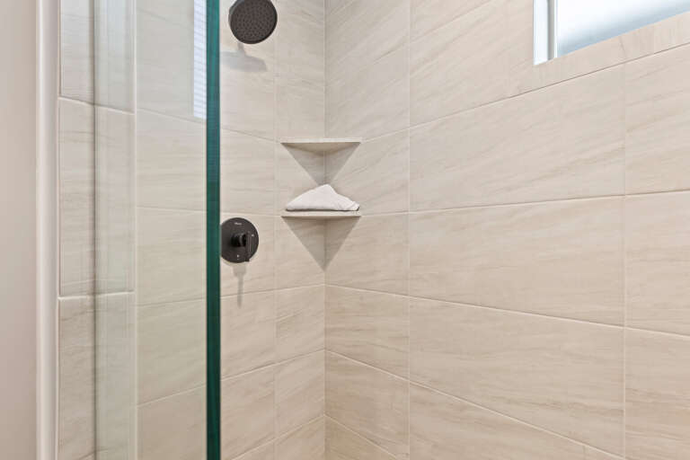 Black Rock Ridge 14536: Modern shower with sleek glass enclosure, a perfect oasis for relaxation. Black Rock Ridge 14536: Modern shower with sleek glass enclosure, a perfect oasis for relaxation.