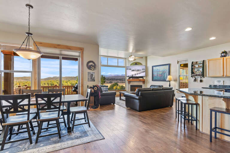 Bear Hollow Village 5426: The main LIVING AREA is on the second level, which allows for beautiful, panoramic views of the surrounding ridge. Bear Hollow Village 5426: The main LIVING AREA is on the second level, which allows for beautiful, panoramic views of the surrounding ridge.