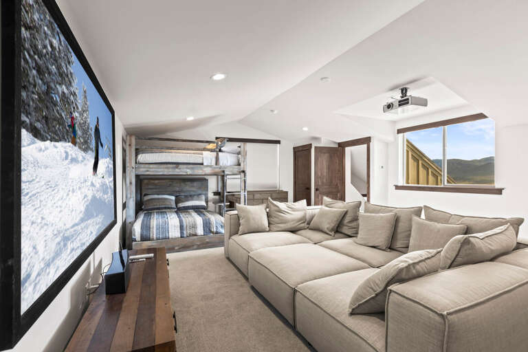 Black Rock Ridge 14544: Bunk bed room: Cozy space with a bunk bed and a comfy sofa.