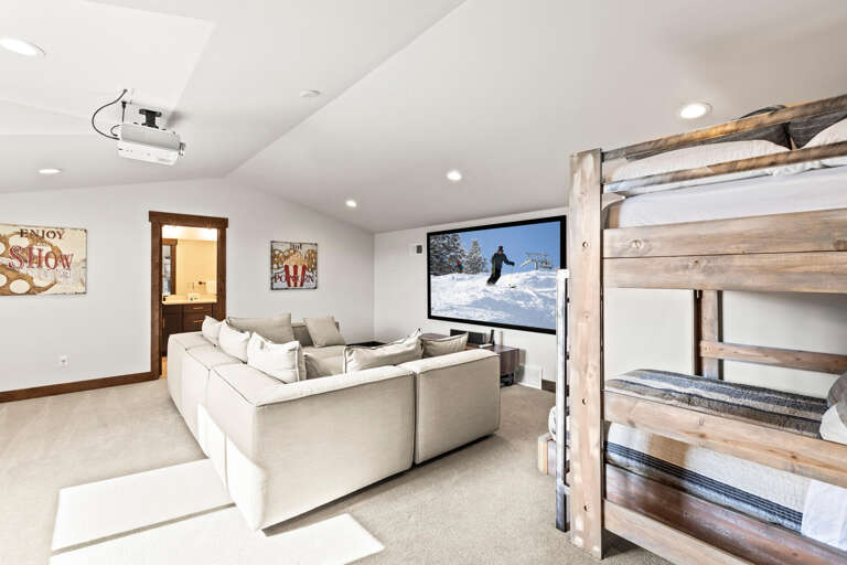 Black Rock Ridge 14544: Bunk bed room: Cozy space with a bunk bed and a comfy sofa.