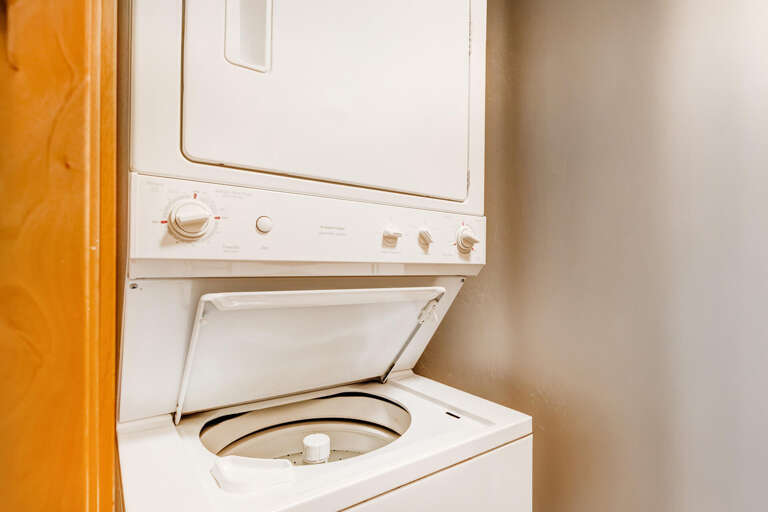 Your in-unit washer and dryer make packing light and staying fresh effortless during your getaway.