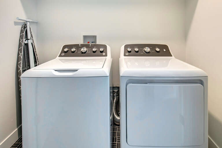Your own washer and dryer keep your clothes fresh and clean throughout your stay, making it easy to pack light and travel comfortably.