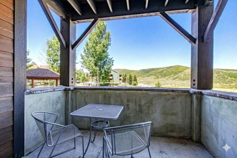 Your private balcony offers stunning mountain views and fresh air, perfect for morning coffee or evening relaxation.