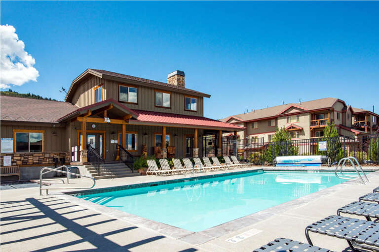 Vacation Rentals in Park City at Bear Hollow Lodges 3303: Community pool and hot tub Vacation Rentals in Park City at Bear Hollow Lodges 3303: Community pool and hot tub