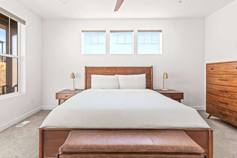 Jordanelle Ridge 499: Primary Master Bedroom with King-sized bed.