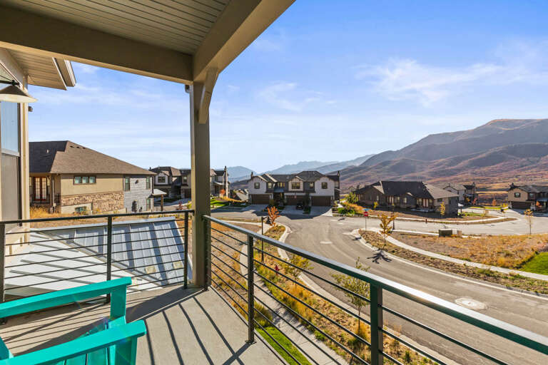 Jordanelle Ridge 499: View from the upstairs patio.