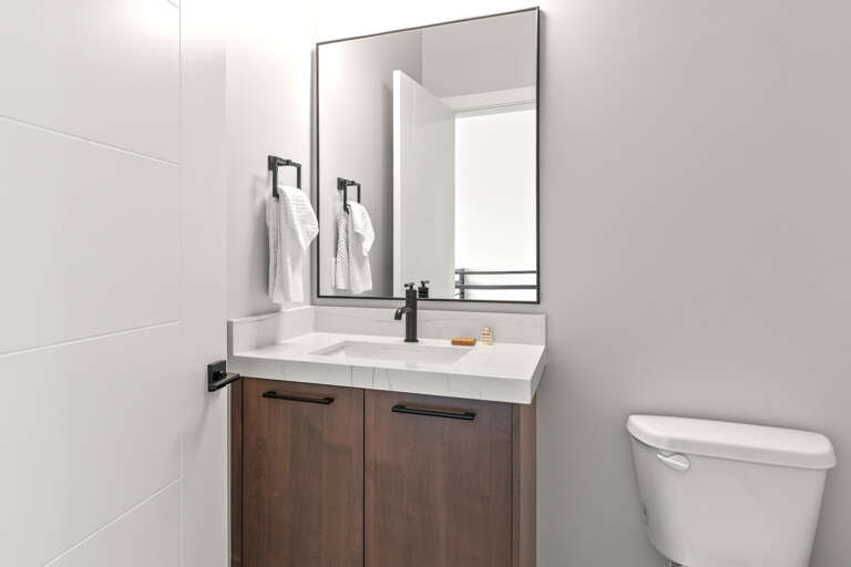 Klaim Retreats 822: Main Level Half Bathroom Klaim Retreats 822: Main Level Half Bathroom