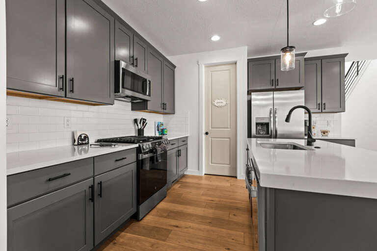 Your fully-equipped kitchen features modern appliances and ample counter space for preparing memorable meals together.