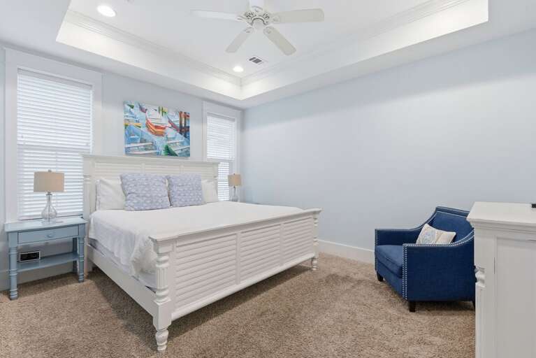 2nd Floor - King Bedroom: Comfortable and inviting (sleeps 2)