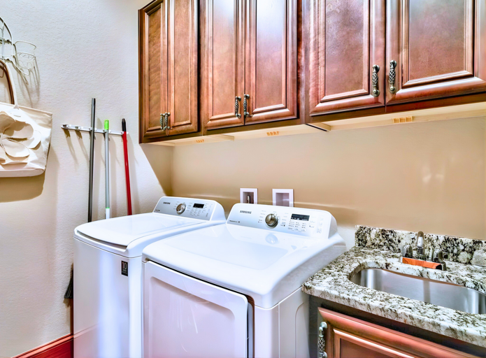 1st Floor - Laundry Room w/ your washing machine & essentials