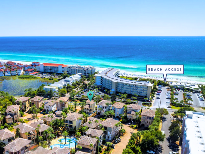 Chateau St Tropez to the Beach Access