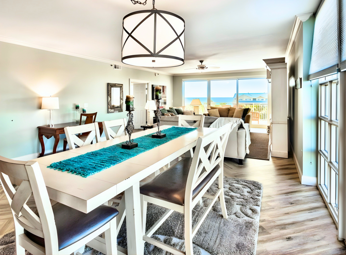 Dining space with stunning Gulf Views