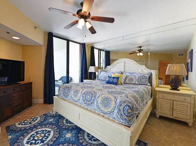 Oversize King Master Suite with Gulf and Harbor Views