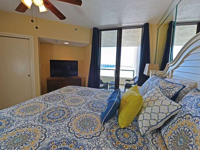 Oversize King Master Suite with Gulf and Harbor Views