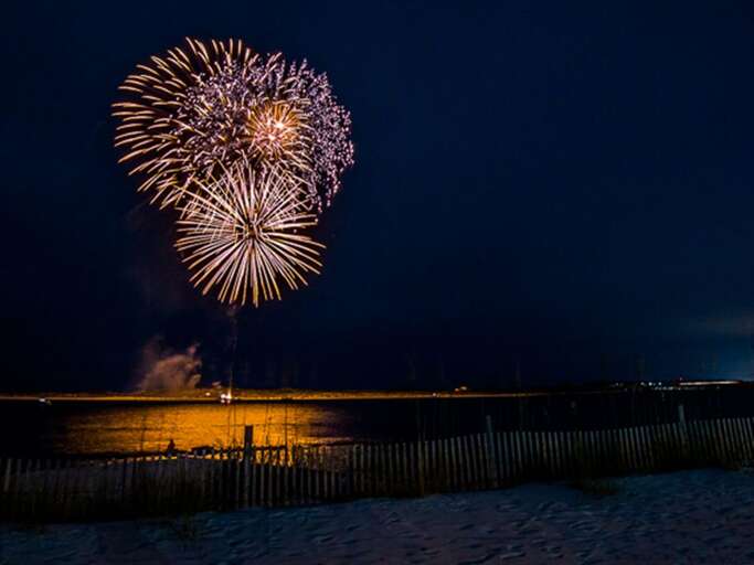 Watch the weekly fireworks from your balcony or on the beach!