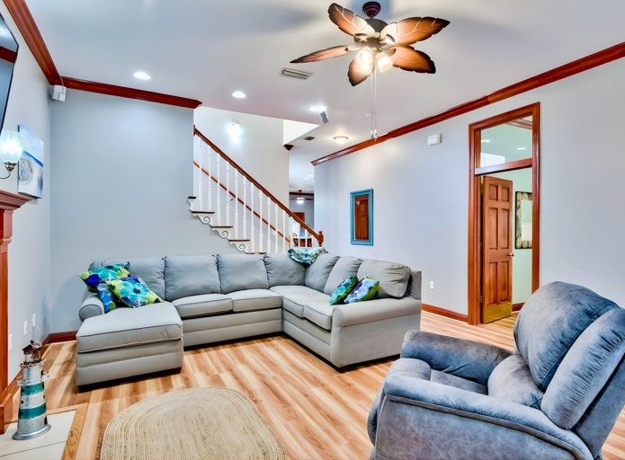 1st Floor -  🛋️ Spacious living room with smart TV