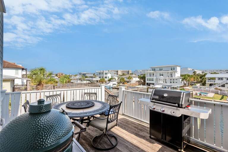 2nd Floor - Spacious Balcony w/ seating & BBQ Grill