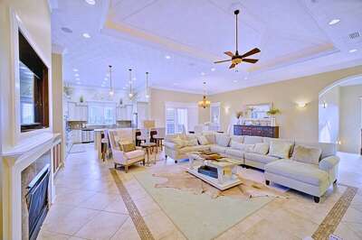 Welcome to Sandy Feet Retreat!
Private Pool Overlooking canal,
Private Dock & Boat Slip,
Jet ski davit,
Game Room,
Balcony, Deck with BBQ Grill