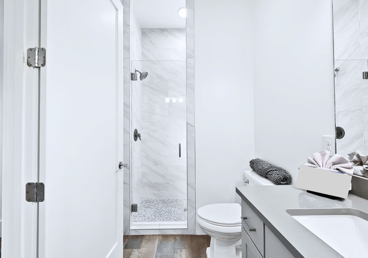 Bathroom #2 also has a walk-in shower