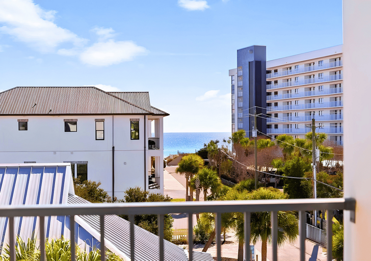 The beach is just a few minutes walk down the road!