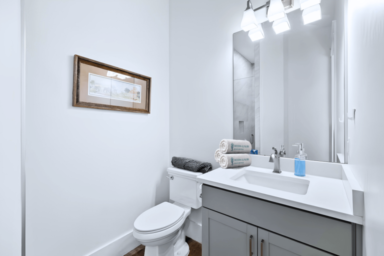 Private Bathroom #4 has a walk-in shower for Bedroom #4.