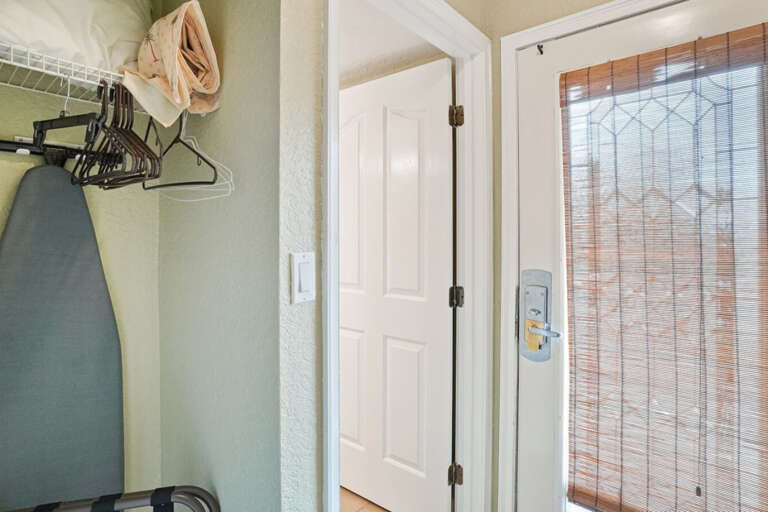 Entry to unit and bathroom